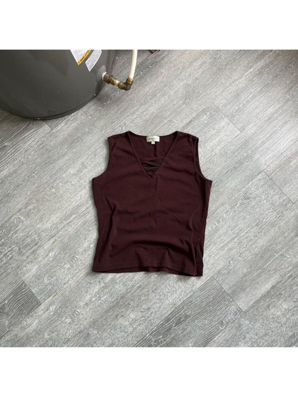 Brown Vintage “Laura Petite” Y2K / Boho Tank Top / Shirt